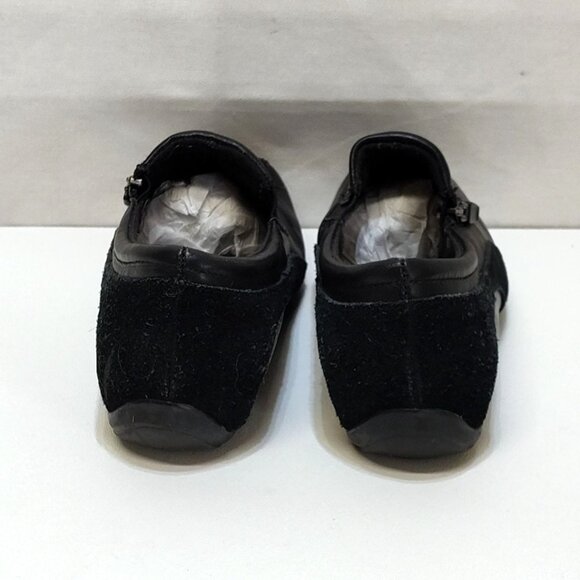 Jasmin Alaina Slip-On Loafer Leather Upper Side Zipper Accent Suede Trim Size 8M - Picture 5 of 9